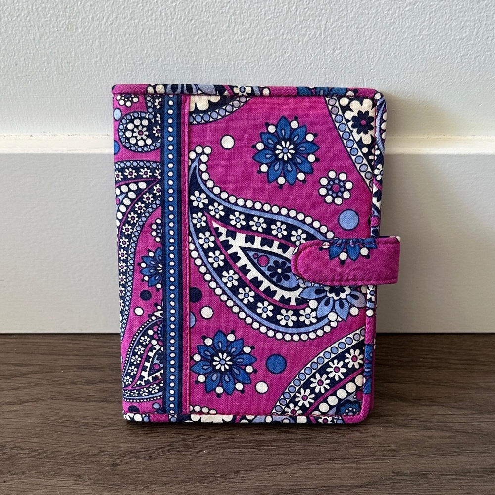 Vera Bradley Vibrant Paisley Print Passport Holder